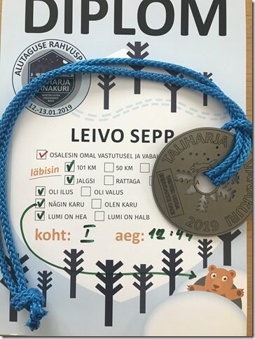 Taliharja Vanakuri diplom ja medal