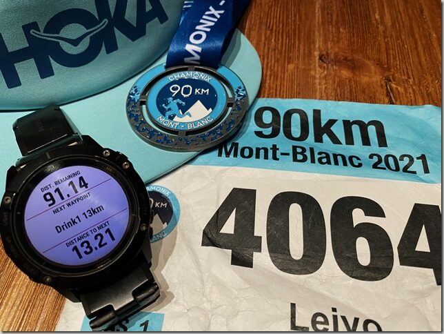 Marathon du Mont Blanc finish