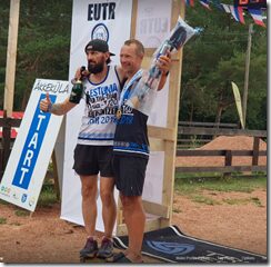 Estonia Ultra-Trail Race Alexander Tikhonov and 64km winner Leivo Sepp