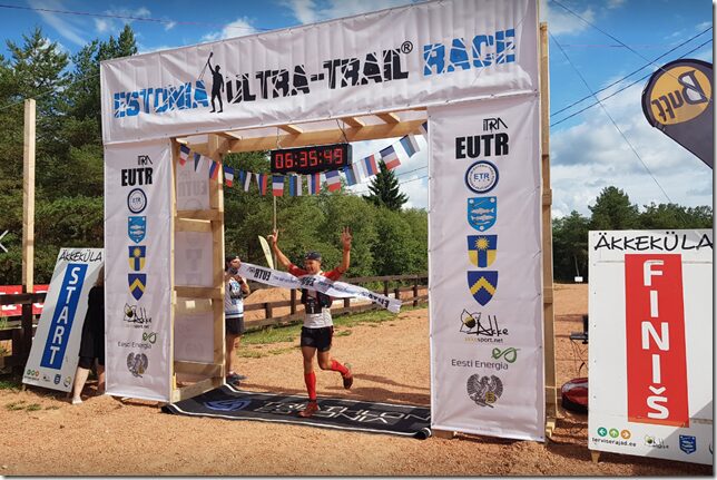 Estonia Ultra-Trail Race 64km winner Leivo Sepp Estonia Ultra-Trail Race 64km winner Leivo Sepp